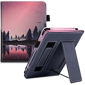 cheap Kindle Cases/Covers-Kindle Paperwhite Signature Edition Case (6.8 inch11th Generation 2021 Released Only) with Stand/Hand Strap and Auto Sleep/Wake PU Leather