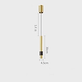 economico Luci a sospensione-Lampada a sospensione da 30 cm a led in rame orientabile a sospensione, lampada a sospensione moderna mini lampada da soffitto a sospensione per cucina soggiorno camera da letto corridoio