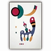 billiga Berömda målningar-handgjord handmålad oljemålning väggkonst wassily kandinsky abstrakt snideri målning heminredning dekor rullad duk utan ram osträckt