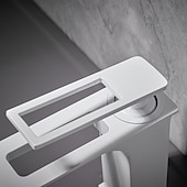 cheap Bathroom Sink Faucets-Bathroom Sink Faucet - Waterfall Electroplated / Painted Finishes Centerset Single Handle One HoleBath Taps