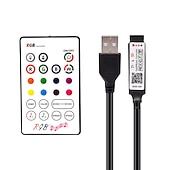 levne Ovládání přes WiFi-5m 16,4ft chytrá televize LED podsvícení proužek světlo usb rgb aplikace bluetooth ovládání synchronizace hudby změna barvy smd 5050 pro PC monitor herna 5v