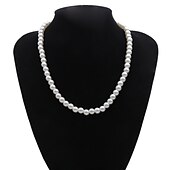 abordables Colliers et pendentifs-Collier de Perle Collier de perles For Femme Perle Soirée Mariage Décontractée Perle Imitation Perle