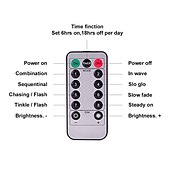 levne Řetězová světla baterie-10m 80leds pohádková hvězda řetězová světla dálkové ovládání 8 režimů vodotěsné svatební párty zahradní terasa ložnice domácí dovolená vánoční dekorace