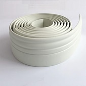 cheap Wallpaper-Solid Color 3D Foam Panel Tape Strip Wallpaper Border Waistline Peel and Stick Self Adhesive PVC/Vinyl Modern Waterproof Wall Decal for Room Multiple Size