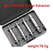 お買い得  ドリルビットセット-4 / 5pcs /sethss6542破損したスクリューエクストラクタドリルビット剥がれた壊れたスクリューボルトエクストラクタリムーバー簡単に解体ツールを取り出す