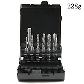 economico set di punte da trapano-6pc hss maschio composito 60mm asta di prolunga perforatrice e maschiatrice con set di utensili per maschiatura e smussatura di fori