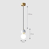 preiswerte Pendelleuchte-8cm Pendellaterne Design Pendelleuchte Kupfer Messing modern 220-240v