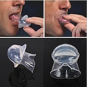 abordables Soins Personnels &amp; Santé-stabilisateur de langue en silicone pour un meilleur sommeil, embout buccal doux et confortable pour une utilisation nocturne