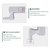 cheap Cabinet Light-10PCS LED Cabinet Light LED Inner Hinge Lamp Closet Light Battery Wireless Lamp Universal Wardrobe Cupboard Sensor Lighting