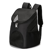 baratos Essenciais de Viagens para Cães-Mochila portátil de malha dobrável para cães, bolsa respirável, gato para cães, bolsa de ombro dupla para transporte ao ar livre de grande capacidade