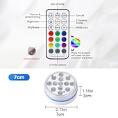 economico Luci subacquee-Submersible lights 13 leds pool pond light rgb with remote underwater night light ip68 magnet bright lamp for pond aquarium new 2022