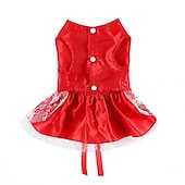 abordables Robes-Chien Chat Robe Mode Mignon Hiver Respirant Doux Lavable Confortable Extérieur Décontracté Quotidien Vêtements pour Chiens for Bichon Frisé Spitz Nain Bébé Animal Papillon Petit