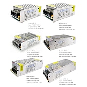 tanie Zasilanie-Konwerter przełącznika 110v/240v ac na dc dc12v 2a-30a 24w-360w zasilacz uniwersalny transformator napięcia stabilizowanego sterownik adaptera odpowiedni do listwa świetlna led system bezpieczeństwa