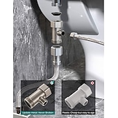 cheap Bidet Faucets-Bidet Attachment for Toilet -Self Cleaning Dual Nozzle, Non-Electric Bidet, Cold &amp; Warm Fresh Water Bidet Sprayer With Temperature &amp; Pressure Controls