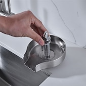 halpa Keittiöhanat-ruostumattomasta teräksestä valmistettu lasihuuhtelu pesualtaaseen, lasipullon kupin pesuaine pesualtaan kuppihuuhtelulaitteeseen Puhdista pesualtaan kiinnitystarvikkeet tuttipullolle, baariviinilasille ja muille kupeille