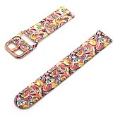 cheap Samsung Watch Bands-Watch Band for Samsung Watch 7/6/5/4 40/44mm, Galaxy Watch 5 Pro 45mm, Galaxy Watch 6/4 Classic 42/46/43/47mm, Watch 3, Active 2, Gear S3 S2 Silicone Replacement  Strap 20mm 22mm Adjustable Floral