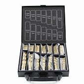 cheap Drill Bit Set-99PC Twist Drill Bit Set Saw Set HSS High Steel Titanium Coated Drill Woodworkin Tool 1.5-10mm For Cordless Screwdriver