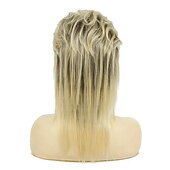 economico Parrucche storiche-Parrucche a Nido d&#039;Api Parrucca Mullet Capelli Metal Bionda Parrucca Mullet per Donne Ombre Nere Ricce Morbide Resistenti al Calore Capelli Lunghezza Spalla Rocker degli Anni &#039;80 Cosplay Radici Scure