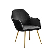 cheap Armchair Cover &amp; Armless Chair Cover-Wingback Chair Cover Velvet Grey Sofa Chair Slipcover For Bar Coffe Patio Garden Washable Removable Party Home Hotel