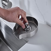 halpa Keittiöhanat-ruostumattomasta teräksestä valmistettu lasihuuhtelu pesualtaaseen, lasipullon kupin pesuaine pesualtaan kuppihuuhtelulaitteeseen Puhdista pesualtaan kiinnitystarvikkeet tuttipullolle, baariviinilasille ja muille kupeille