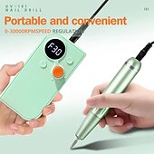 abordables Protections personnelles-30000 tr/min perceuse à ongles rechargeable pour manucure pédicure coupe de ruban portable perceuse à ongles outil de salon