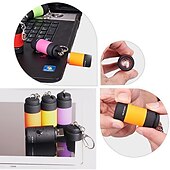 tanie Światła kempingowe-latarka kieszonkowa mini led ładowalna przenośna latarka usb wodoodporna brelok mała latarnia białe światło z baterią;