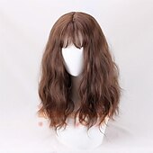 levne Paruky filmových postav-Hermiona Jean Granger Cosplay Paruka Hnědá Kadeřavá Teplu Odolná Syntetické Vlasy Cosplay Paruky Halloweenské paruky