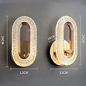 economico Luci da parete-Applique Da Parete A Led In Cristallo Da Interno Moderno Semplice E Creativo Personalizzato Ristorante Lampada Da Soffitto A Testa Singola Camera Piccole Luci A Sospensione