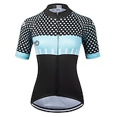 baratos Camisolas femininas-Mulheres Camisa para Ciclismo Manga Curta Moto Camisa / Roupas Para Esporte Blusas com 3 bolsos traseiros Ciclismo de Montanha Ciclismo de Estrada Respirável Secagem Rápida Pavio Humido Tiras