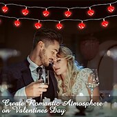 cheap Battery String Lights-1.5-20M Love Heart String Lights Good Wishes Proposal Confession Love Lantern Bedroom Room Creative Hanging Lamp LED String Lights Holiday Lights Outdoor Creative Party Batteries Powered 1Set
