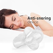 abordables Soins Personnels &amp; Santé-stabilisateur de langue en silicone pour un meilleur sommeil, embout buccal doux et confortable pour une utilisation nocturne