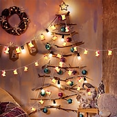 abordables Guirlandes lumineuses à piles-licorne led guirlandes lumineuses animal mignon décor pour chambre d&#039;enfants à piles 1.8m10leds pour vacances lumières mur fenêtre arbre lumières décoratives cour de fête &amp; jardin chambre d&#039;enfant