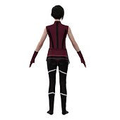 voordelige Kostuums voor dames-Scarlet Witch Wanda Django Maximoff Outfits Gemaskerd Bal Cosplay Kostuum feest Film cosplay for Dames Volwassenen Maskerade Vrijgezellenfeest