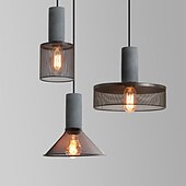 cheap Pendant Lights-6cm Pendant Light Single Design Island Design Pendant Light Metal Painted Finishes Vintage Nordic Style 85-265V