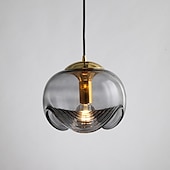 お買い得  ペンダントライト-25cmシングルデザインアイランドデザインペンダントライトガラス電気メッキモダンノルディックスタイル220-240v