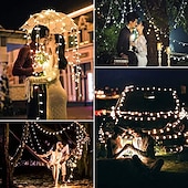 cheap Battery String Lights-10m 80LEDs Globe String Lights Mini Ball with Remote Control LED Christmas Light Ball String Lights 10m 80LED 8 Modes Lighting Waterproof Fairy Lights Wedding Party Garden Bedroom Home Decoration