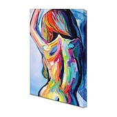 levne Nude Art-ruční olejomalba plátno nástěnná umělecká dekorace moderní ženské nahé lidské tělo pro domácí dekoraci válcované bezrámové nenatažené malby