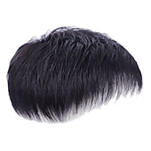 preiswerte Toupets-Herren Echthaar Toupees Locken 100% handgebunden Modisches Design / Weich / Party Party / Abend / Freizeitskleidung