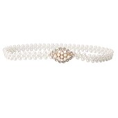 preiswerte Gürtel-Damen Perle Taille Kette koreanische Version Strass Perle dekorative Gürtel Mode süßes Kleid elastischer Gürtel Frauen Großhandel
