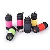 tanie Światła kempingowe-latarka kieszonkowa mini led ładowalna przenośna latarka usb wodoodporna brelok mała latarnia białe światło z baterią;
