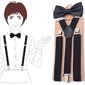 levne Příslušenství a další-Retro Řvoucí 20s 20. léta 20. století Motýlek Suspensory Velký Gatsby Gangster Maškarní kostým Pánské Dámské Plesová maškaráda Večírek loučení se svobodou nevěsty Dospělí Mašle Suspensory