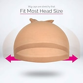 cheap Tools &amp; Accessories-4 pieces Light Brown Stocking Wig Caps Stretchy Nylon Wig Caps for Women