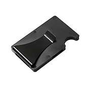 ieftine suporturi pentru carduri și cutii-Portofele subțiri pentru bărbați. Portofel din fibră de carbon RFID pentru bărbați cu clip pentru bani. Subțire portofel din aluminiu minimalist pentru carduri de credit
