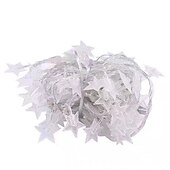 رخيصةأون يعمل بالكهرباء-سلسلة أضواء نجمة خرافية أنيقة لحفلات الزفاف والاستقبال - مصباح متلألئ بطول 100 متر/50 متر/30 متر للمنزل والحديقة&amp;amp;ديكور الفناء، تيار متردد 220 فولت، قابس الاتحاد الأوروبي
