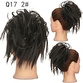 abordables Chignons-ébouriffé chignon désordonné chignon postiche extension de cheveux queue de cheval avec élastique élastique chignon queue de cheval postiche extensions de cheveux synthétiques chouchous queue de