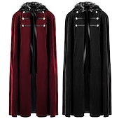 رخيصةأون العباءات والعباءات-عتيق / معتق بانغك &amp; قوطي العصور الوسطى عباءة الطاعون الطبيب الفايكينج ملابس تنكرية رجالي الفايكينج حفلة تنكرية مناسب للحفلات بالغين عباءة