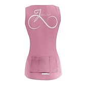 abordables Maillots de mujer-Mujer Chaleco de Ciclismo Maillot de Ciclismo Graphic Gracioso Sin Mangas Bicicleta Maillot Camiseta con 3 bolsillos traseros MTB Bicicleta Montaña Ciclismo Carretera Secado rápido Bandas
