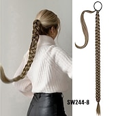 cheap Ponytails-Ponytails Extension Braided Ponytail Extension  / Classic / Women Synthetic Hair Hair Piece Natural 32 inches Party / Evening / Daily Wear / Birthda
