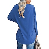 Naisten T-paita Tavallinen Perus Pitkähihainen V kaula-aukko Tavalliset topit Ystävänpäivä Kausaliteetti Viikonloppu Valkoinen Keltainen Punastuvan vaaleanpunainen Rubiini Sininen Syystalvi halpa Yksinkertainen t-paita-Naisten T-paita Tavallinen Perus Pitkähihainen V kaula-aukko Tavalliset topit Ystävänpäivä Kausaliteetti Viikonloppu Valkoinen Keltainen Punastuvan vaaleanpunainen Rubiini Sininen Syystalvi