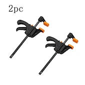 abordables pinces et pinces-4 pouces barre de travail du bois mini f pince clip ensemble dur clip de dégagement à cliquet rapide bricolage menuiserie outil à main gadget pince à bois